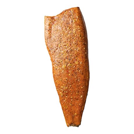 Warm gerookte zalmfilet citroen peper